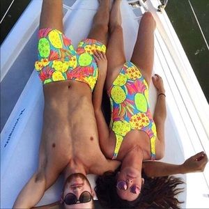 Women’s chubbies pineapple one piece